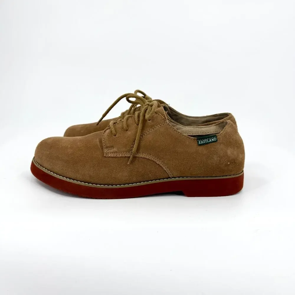 Vintage Y2K Eastland Brown Suede Leather Lace-Up Oxfords